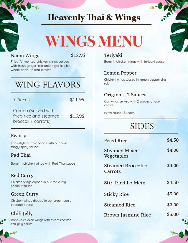 Menu Page 7